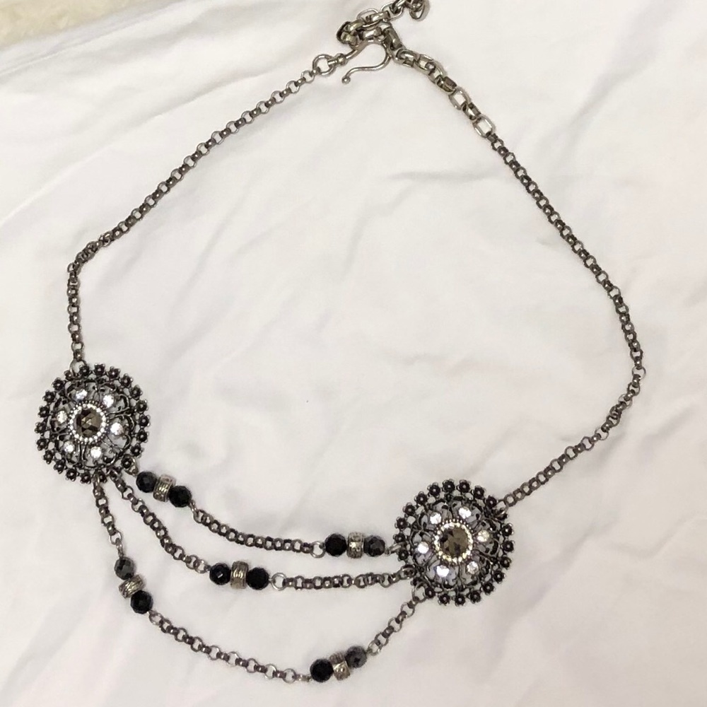 Silver chain belt